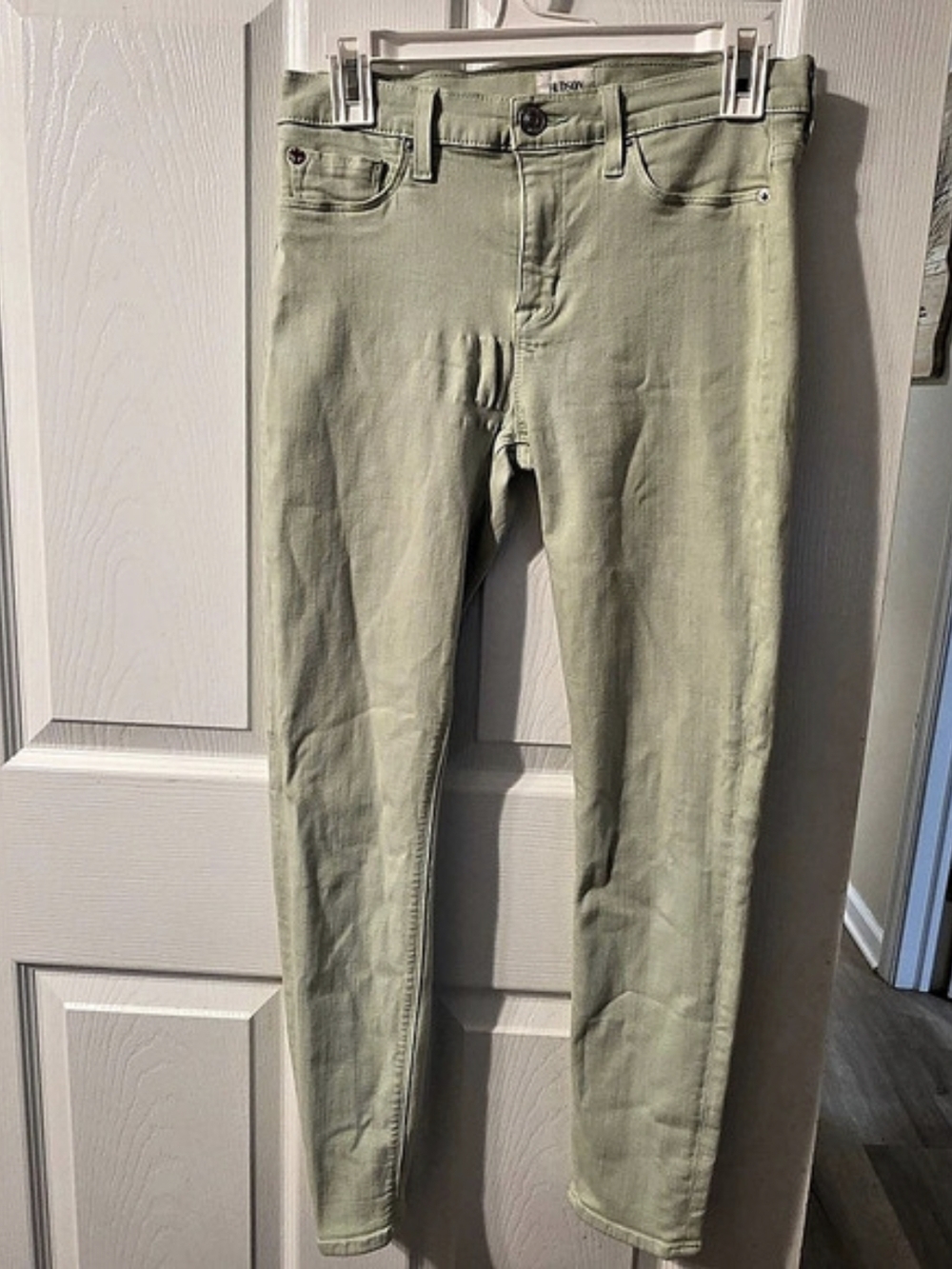 Hudson Nico Midrise Ankle Spr Skinny Jeans Waist 29 in Green